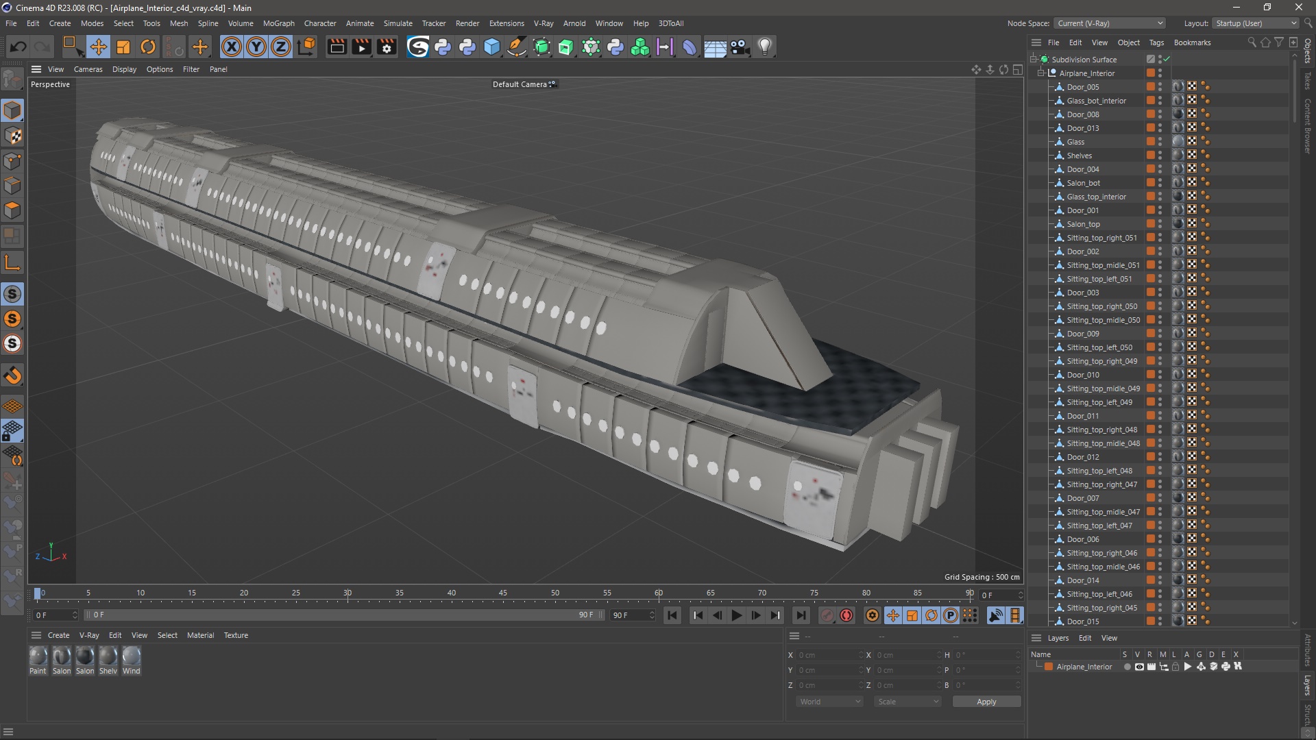 Airplane Interior 3D