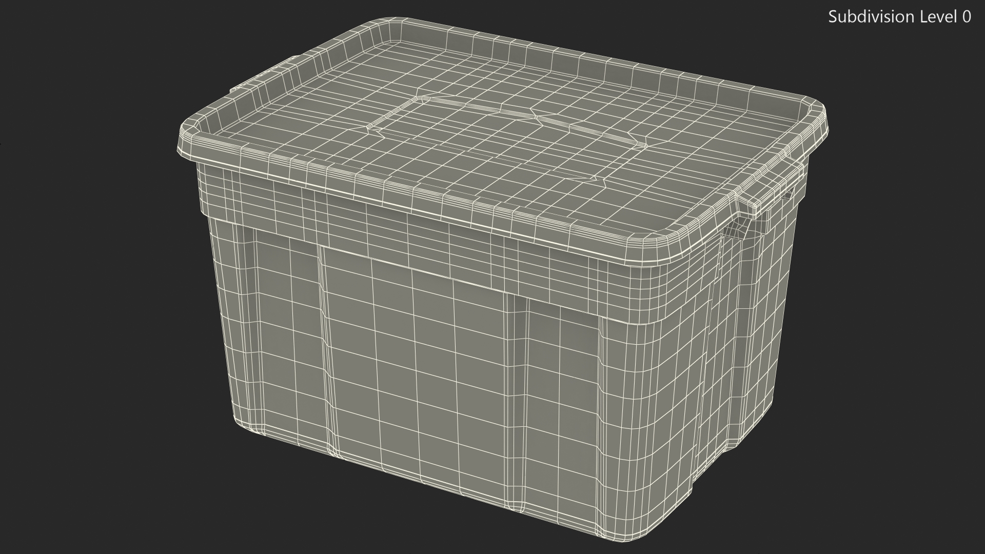 Polyethylene Storage Bin 25 Gallon 3D model