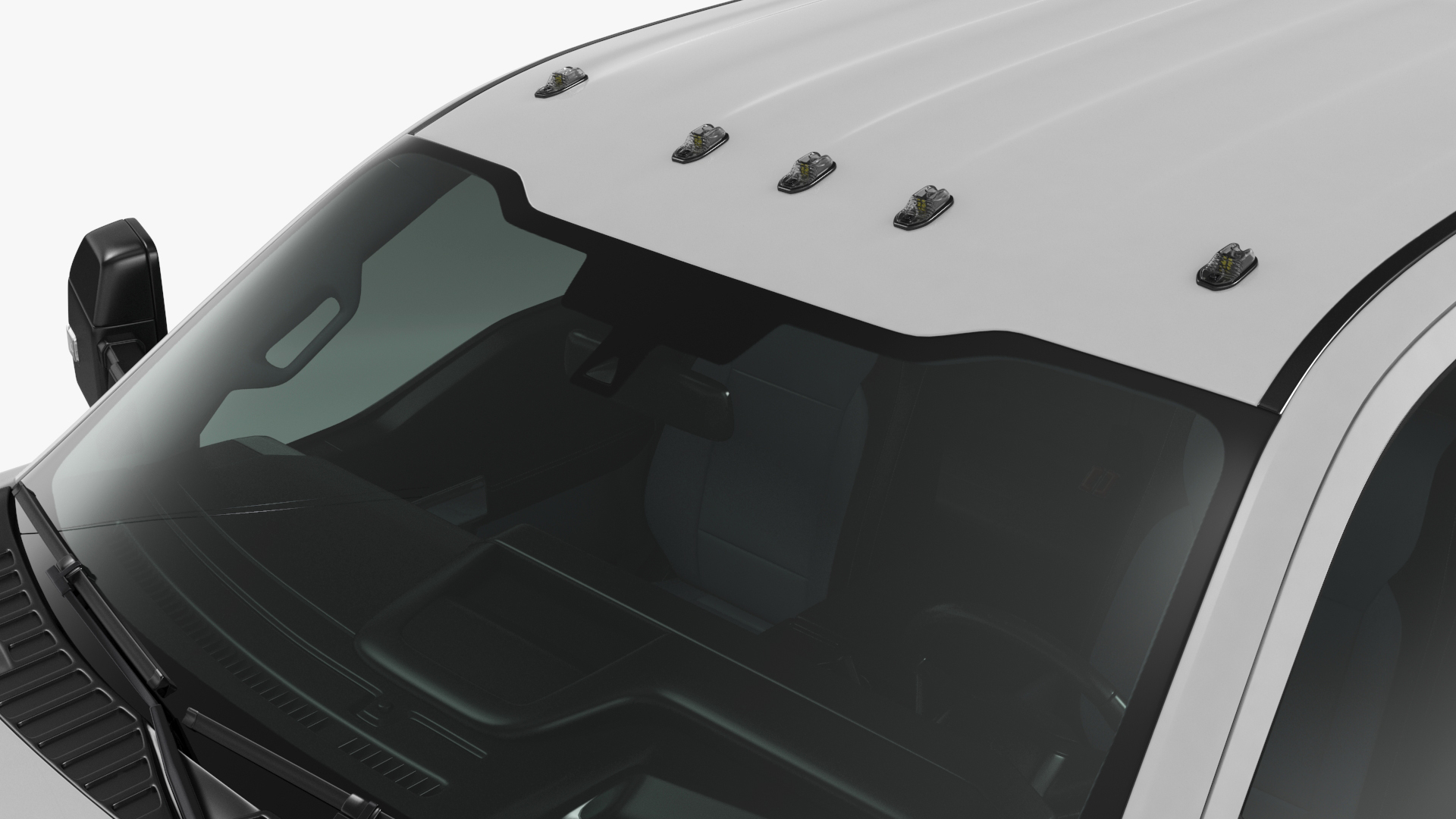 3D 2023 Ford Super Duty F-550 XLT Bare Chassis White Rigged