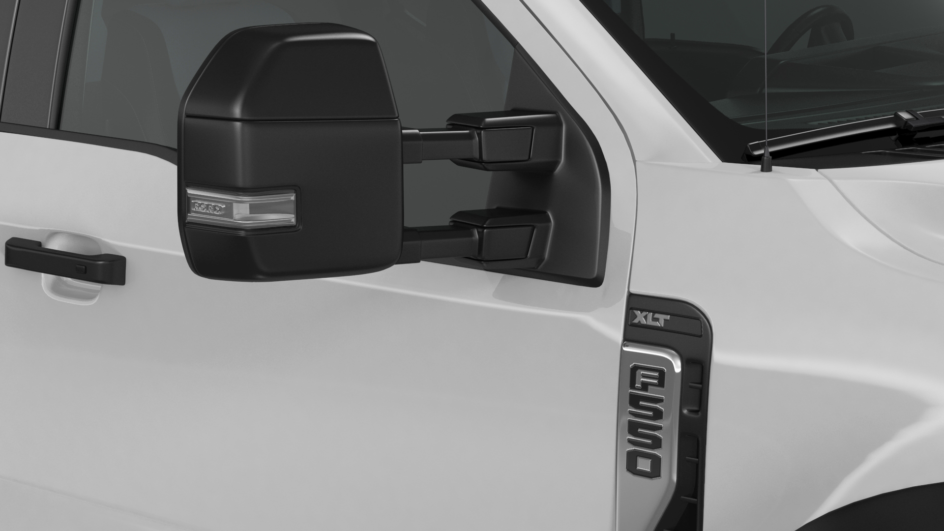 3D 2023 Ford Super Duty F-550 XLT Bare Chassis White Rigged