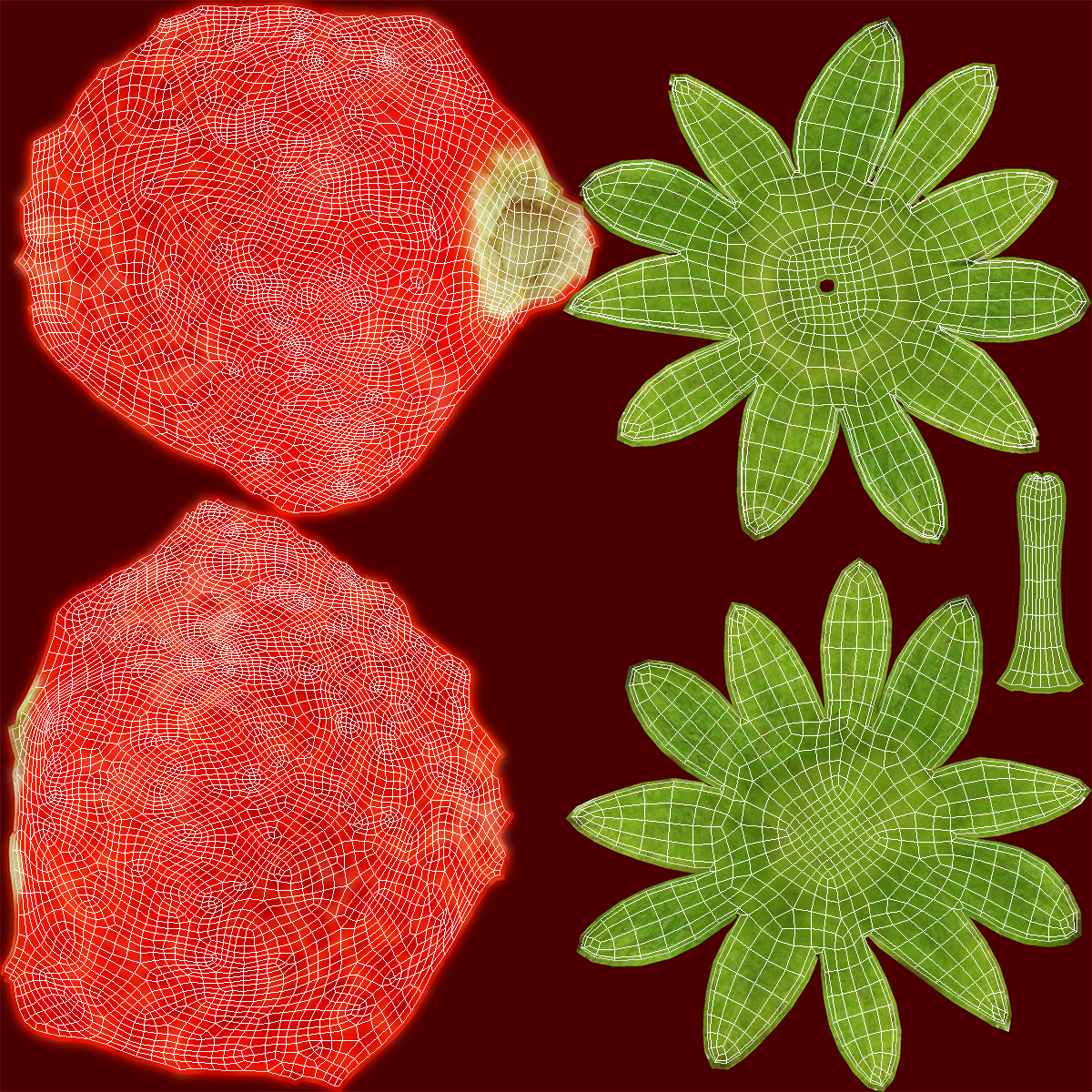 3D model Strawberry
