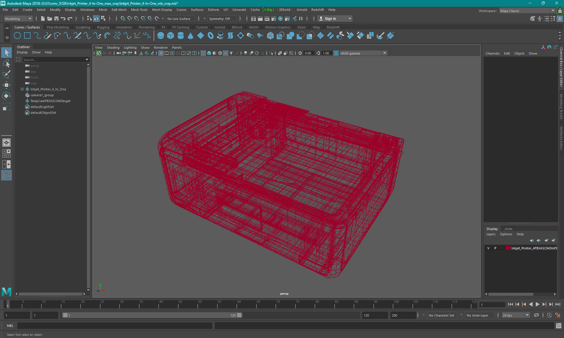 3D Inkjet Printer 4-In-One model