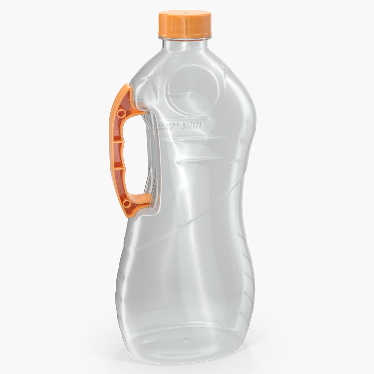 Empty Plastic Package Bottle 3D Model