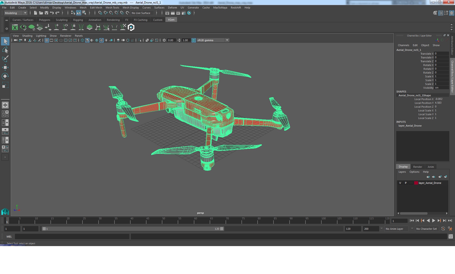 Aerial Drone 3D