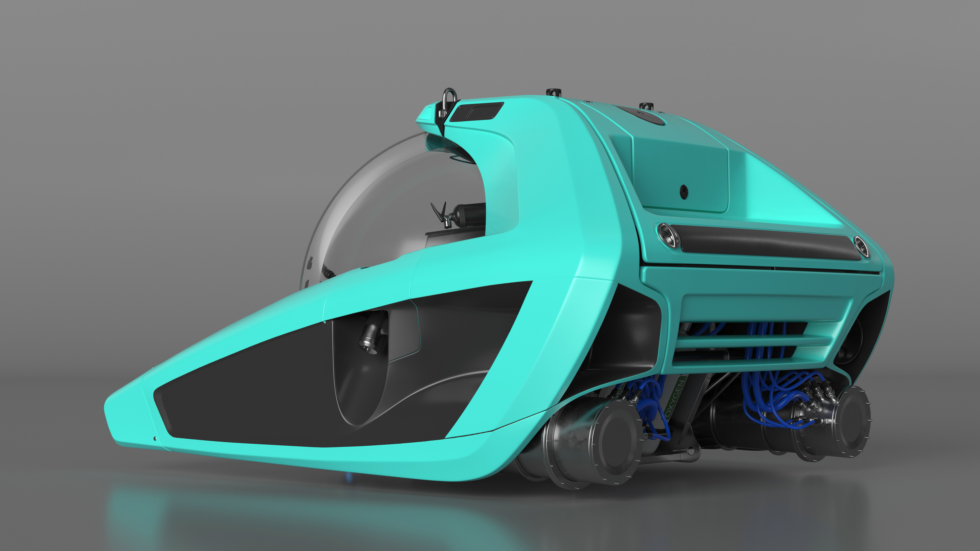 3D model Futuristic Submersible Vehicle