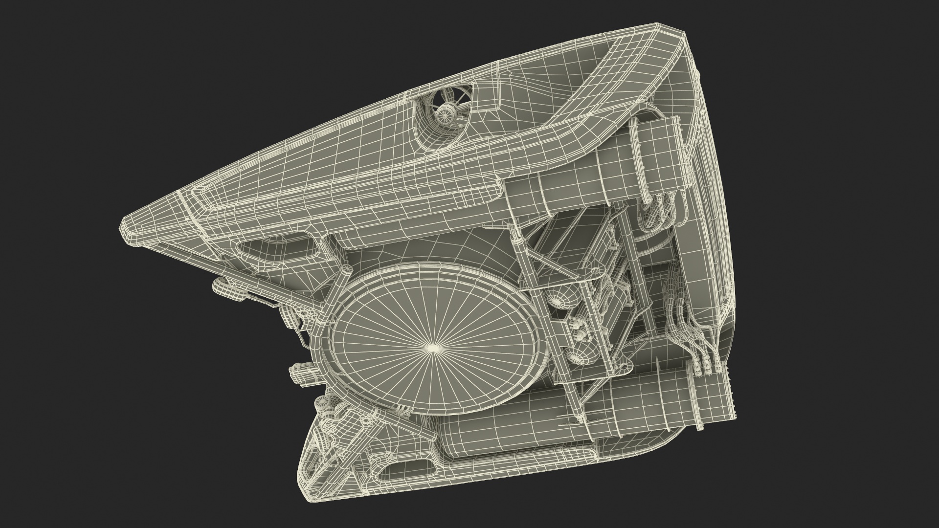 3D model Futuristic Submersible Vehicle
