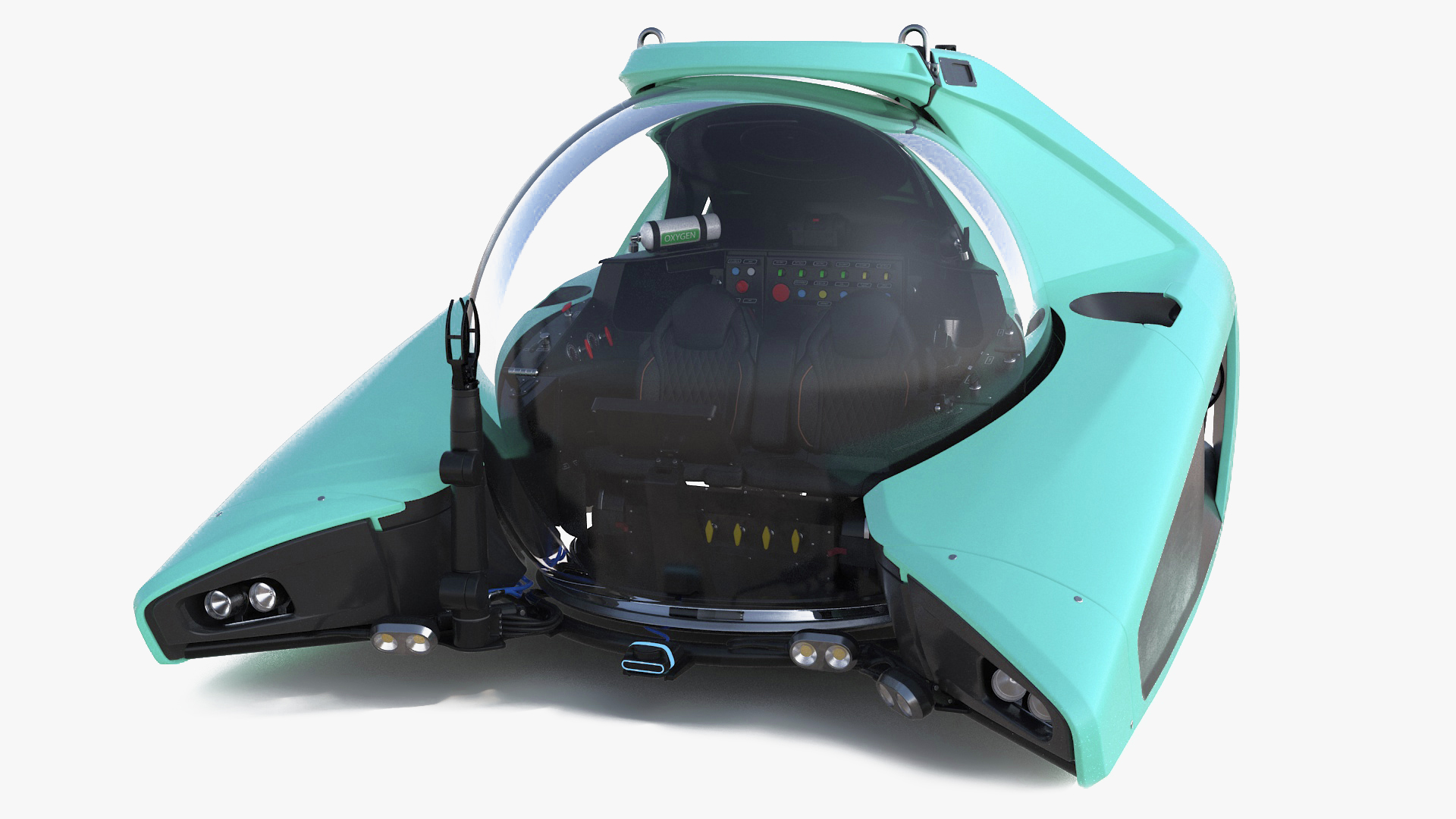 3D model Futuristic Submersible Vehicle