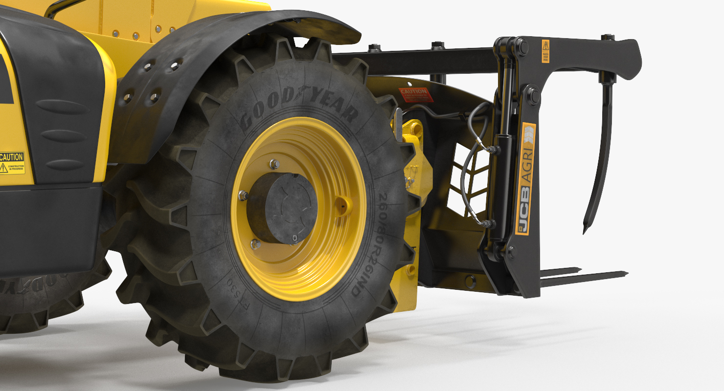 3D JCB 535 Hydraulic Telehandler Forklift model