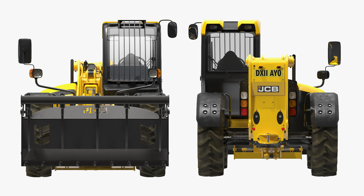 3D JCB 535 Hydraulic Telehandler Forklift model