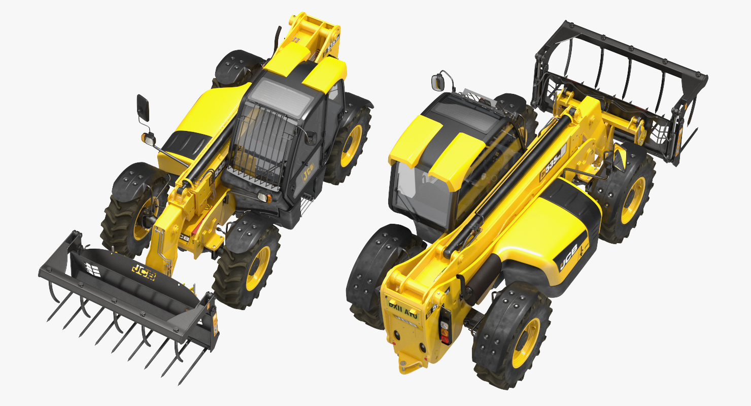 3D JCB 535 Hydraulic Telehandler Forklift model