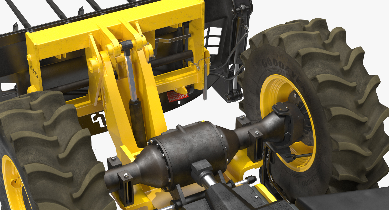 3D JCB 535 Hydraulic Telehandler Forklift model