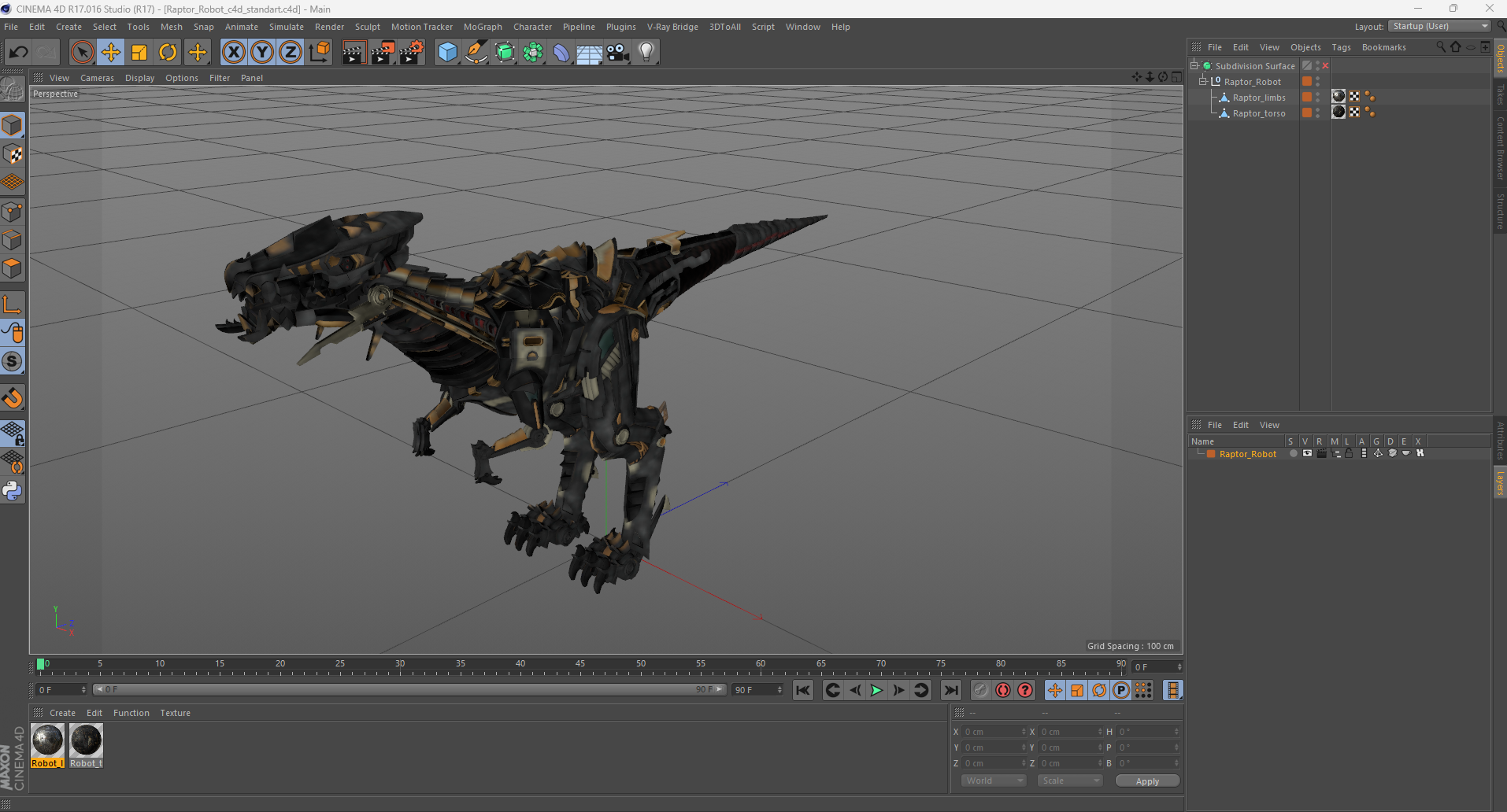 Raptor Robot 3D