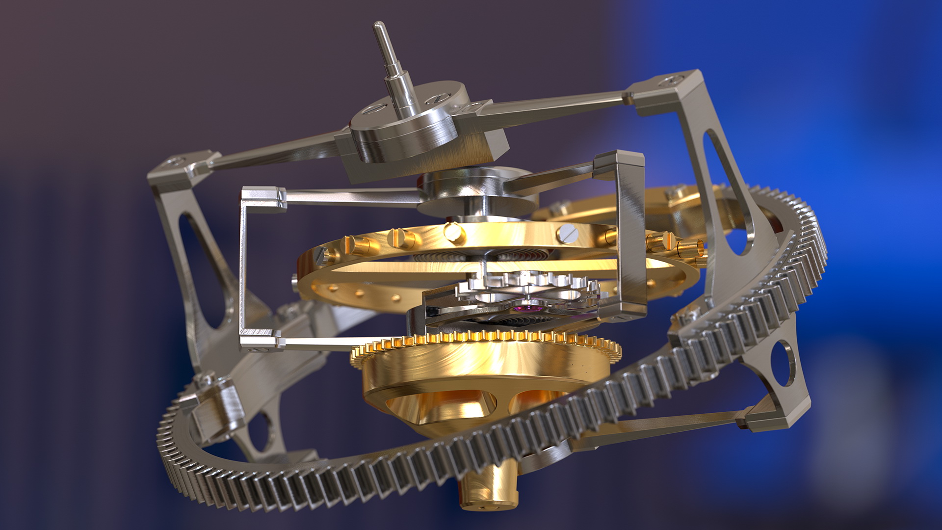 3D model Greubel Forsey Double Tourbillon 30 Mechanism