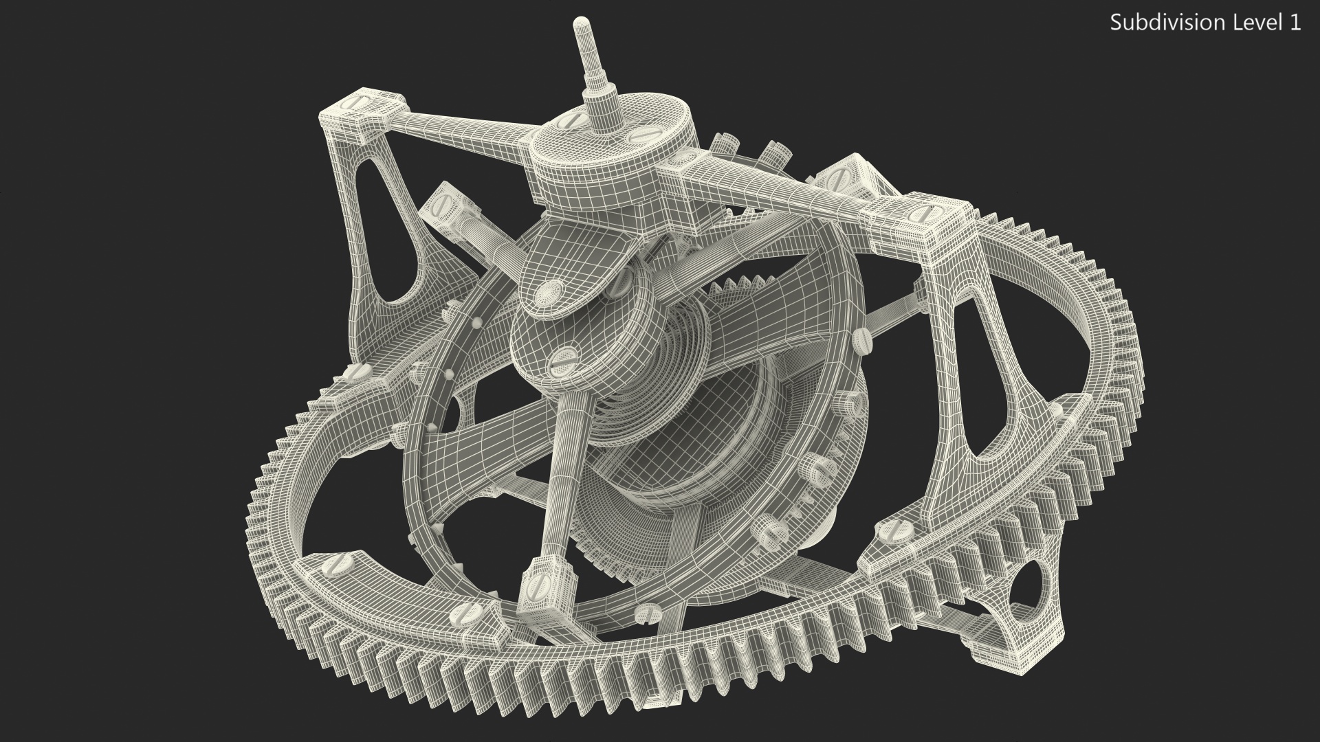 3D model Greubel Forsey Double Tourbillon 30 Mechanism