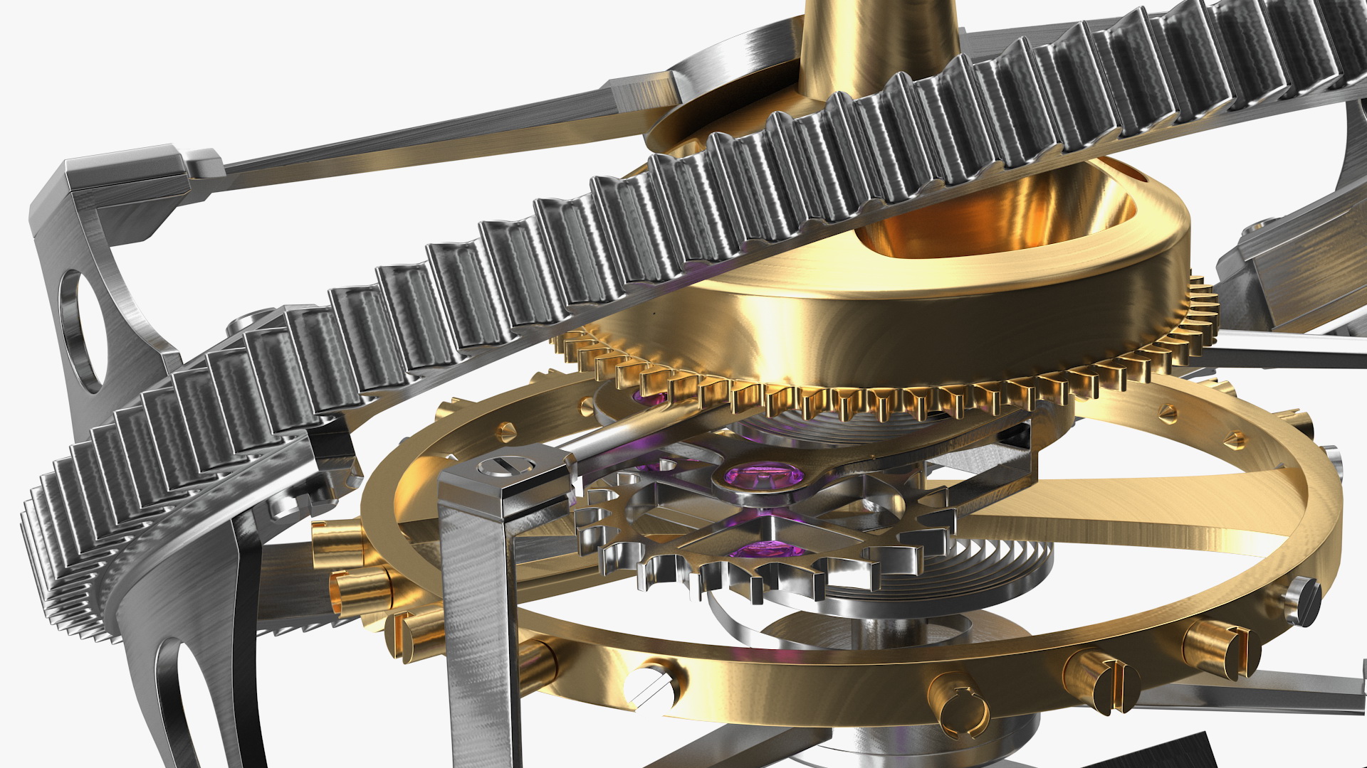 3D model Greubel Forsey Double Tourbillon 30 Mechanism