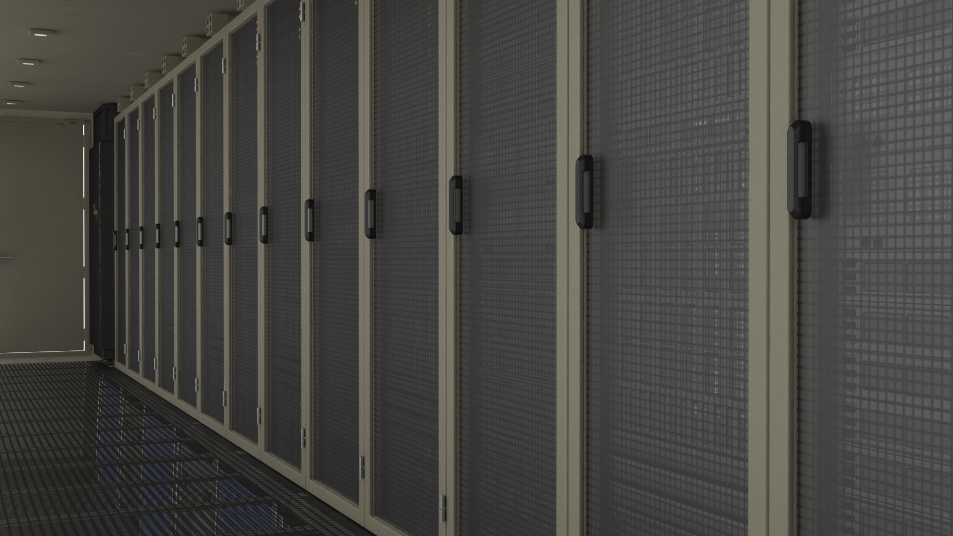 3D model Military Data Center Container