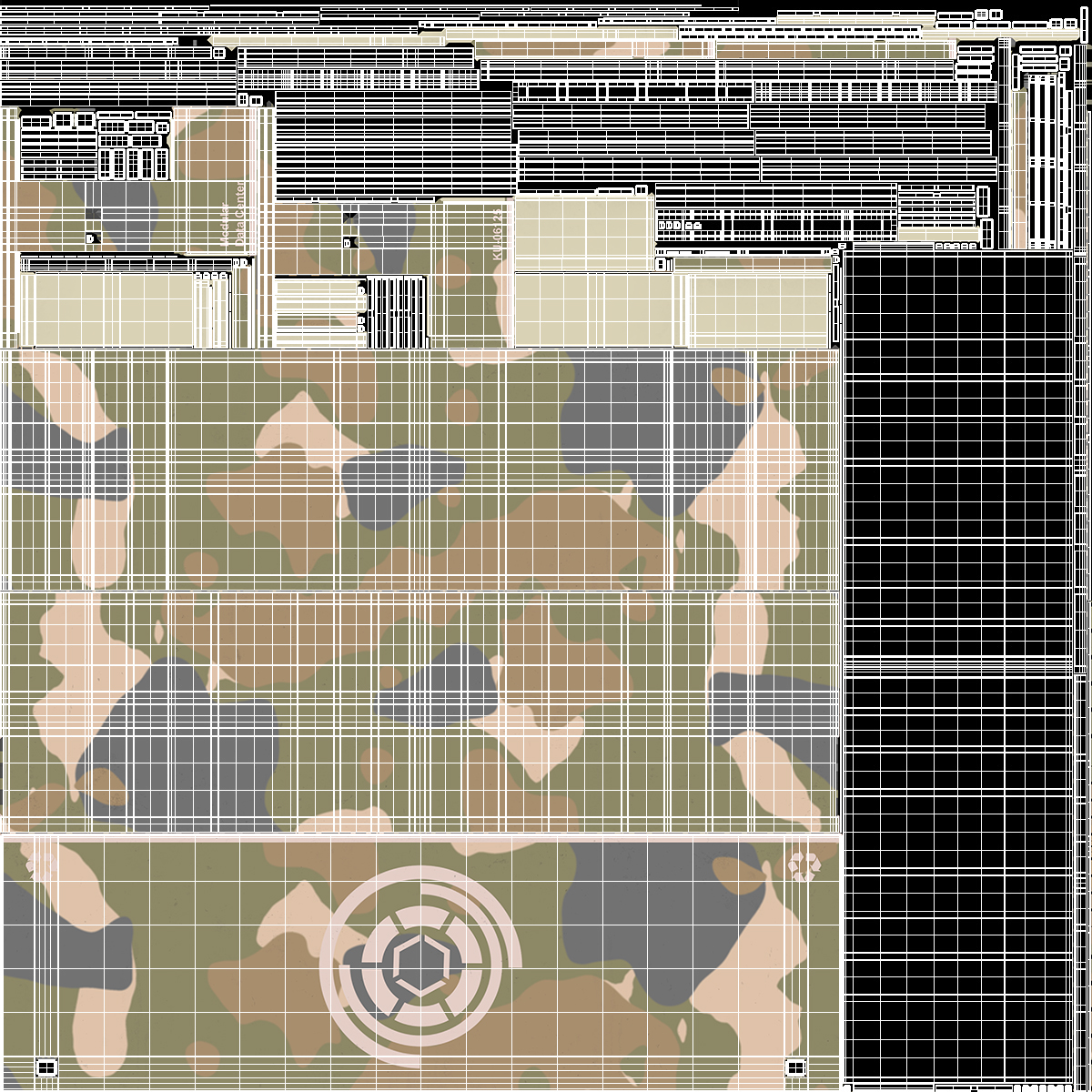 3D model Military Data Center Container