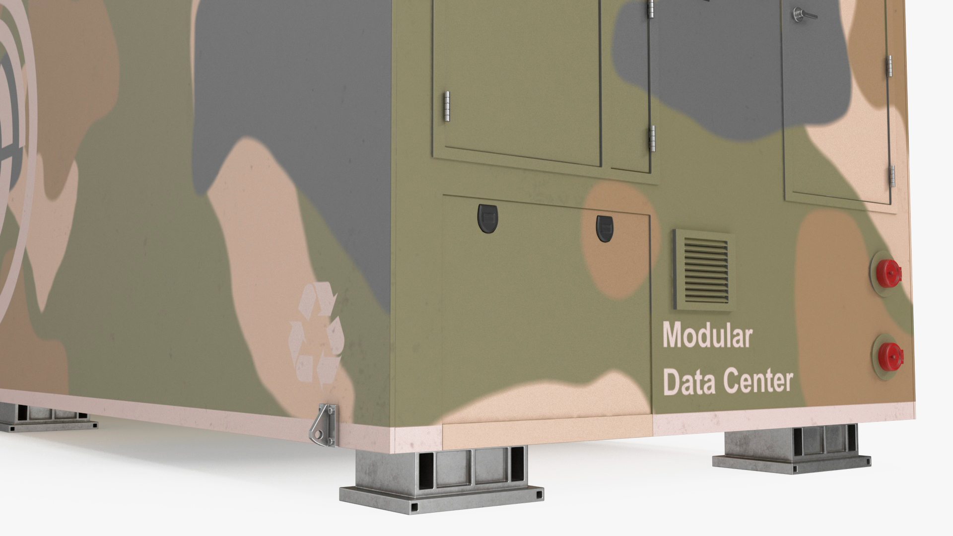 3D model Military Data Center Container