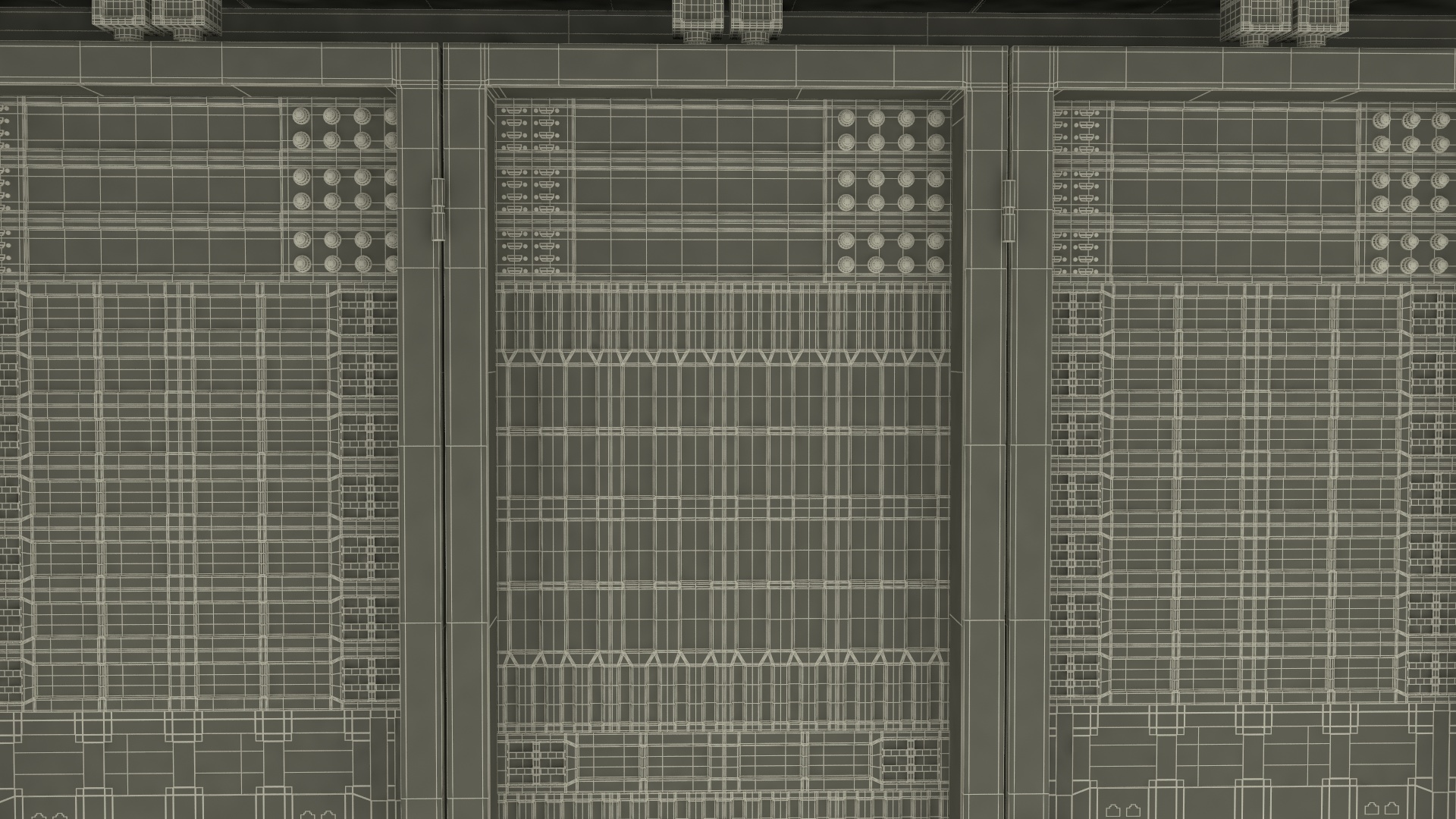 3D model Military Data Center Container