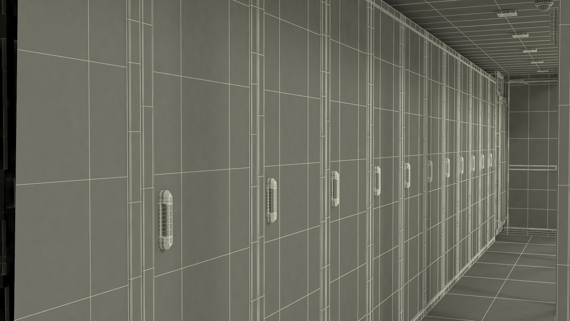 3D model Military Data Center Container