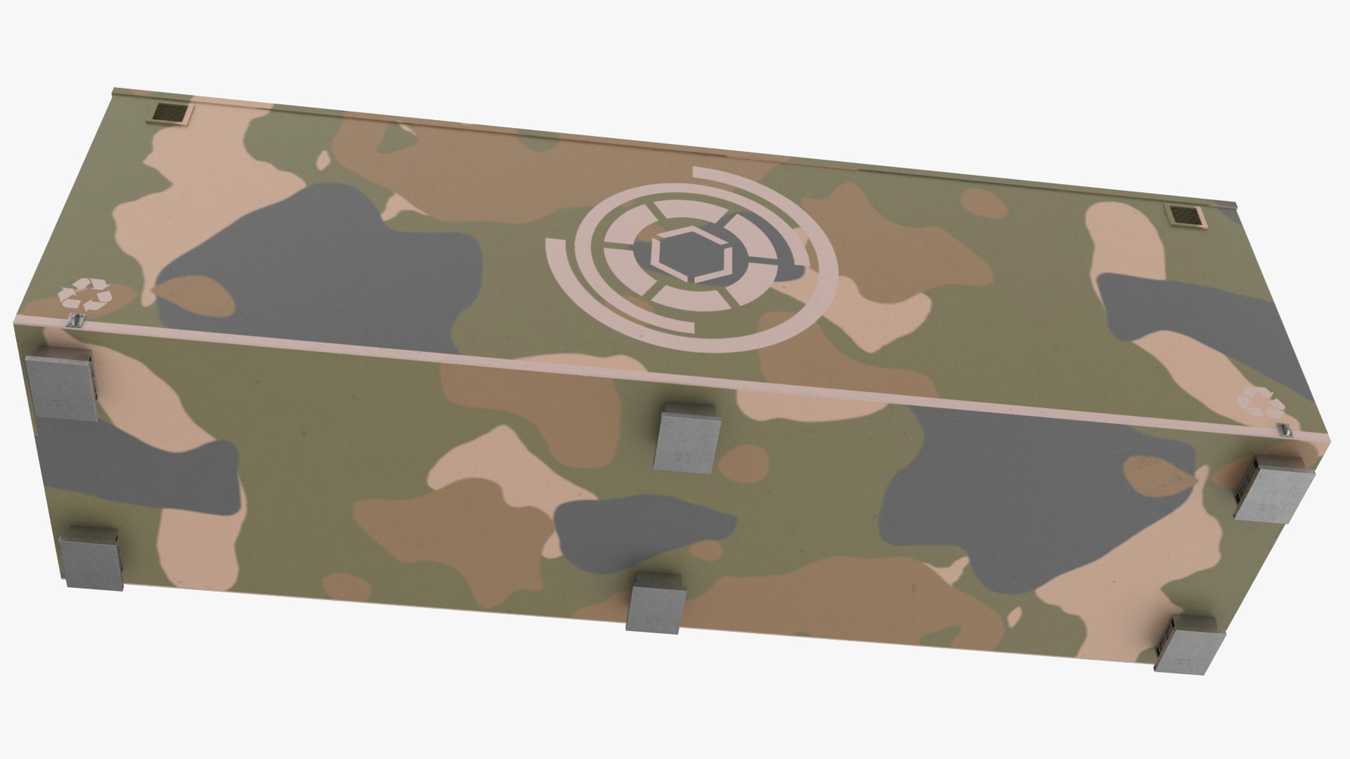 3D model Military Data Center Container