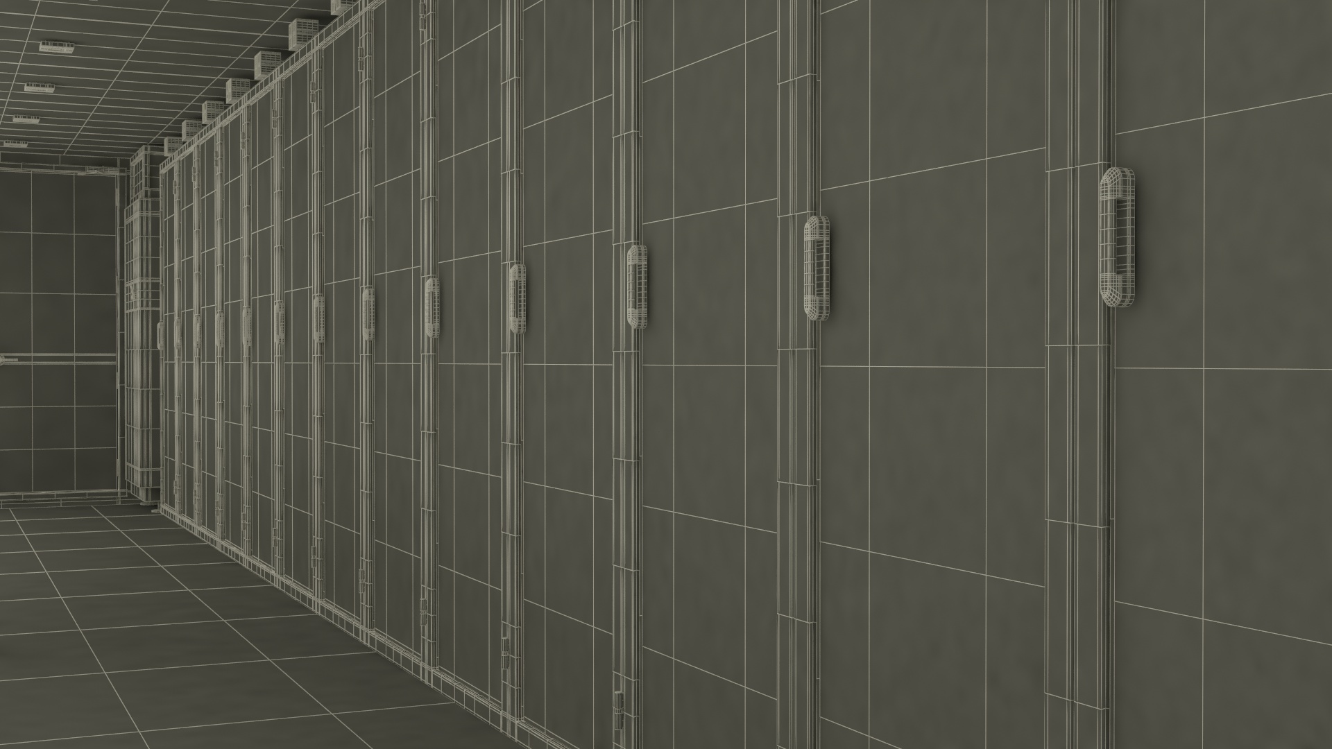 3D model Military Data Center Container