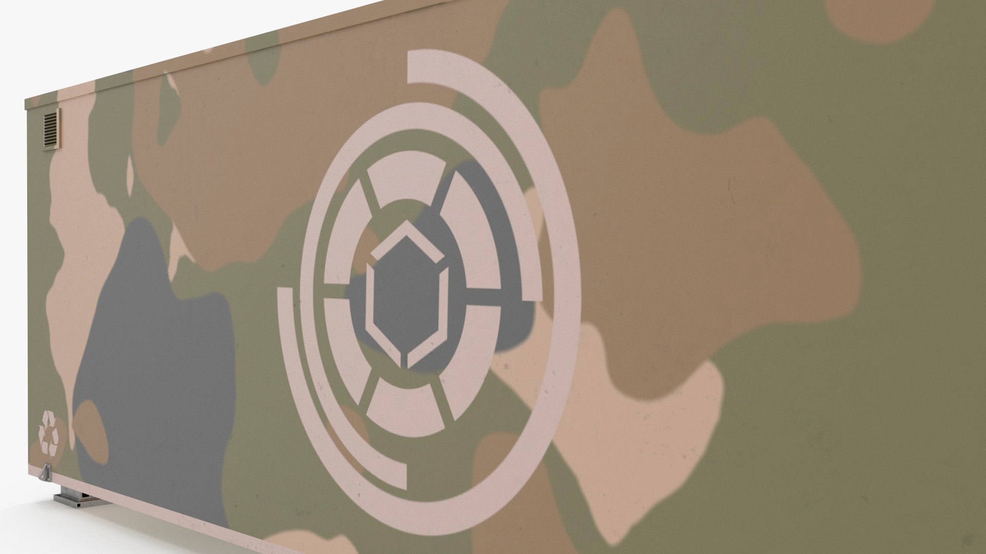 3D model Military Data Center Container