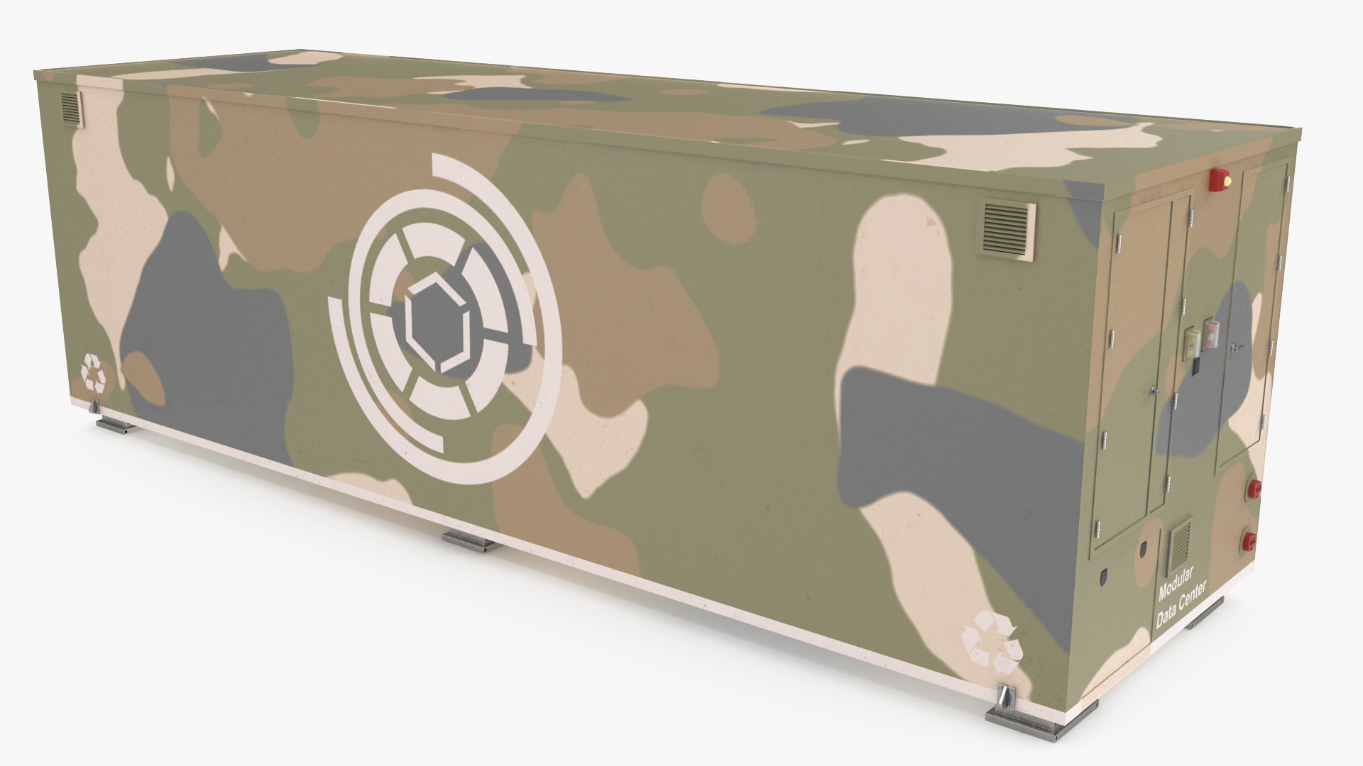 3D model Military Data Center Container