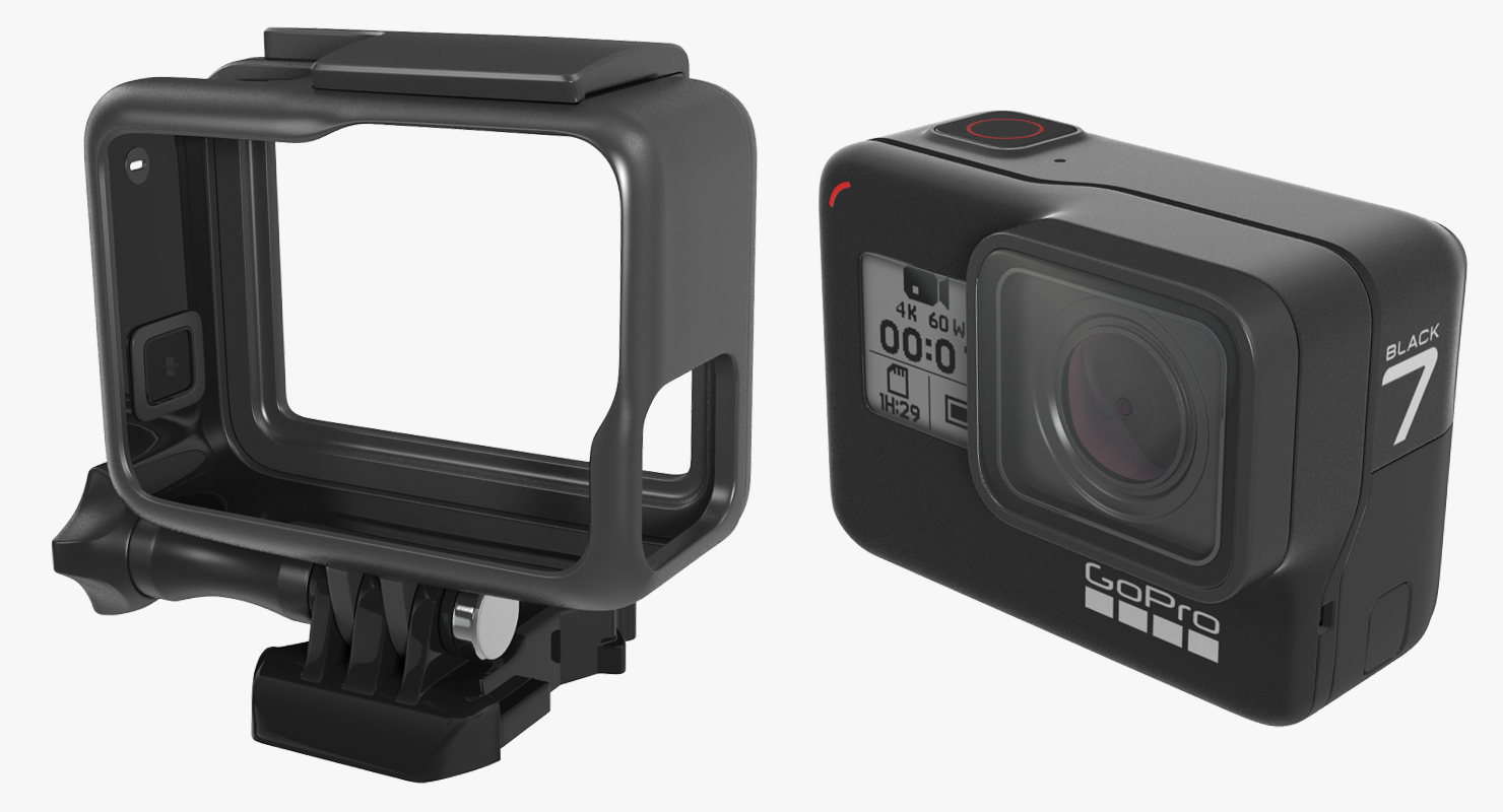 3D GoPro Hero 7 Black model