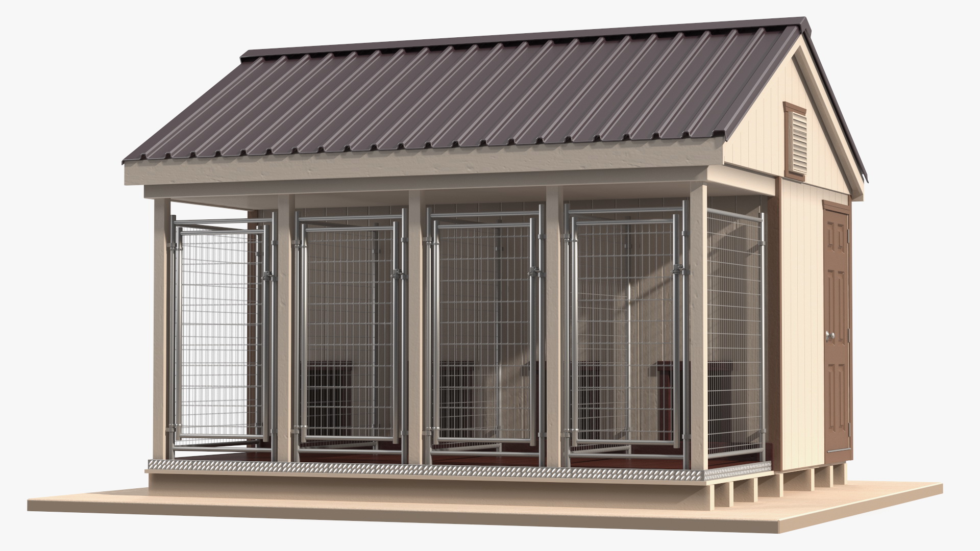 3D Commercial Dog Kennel