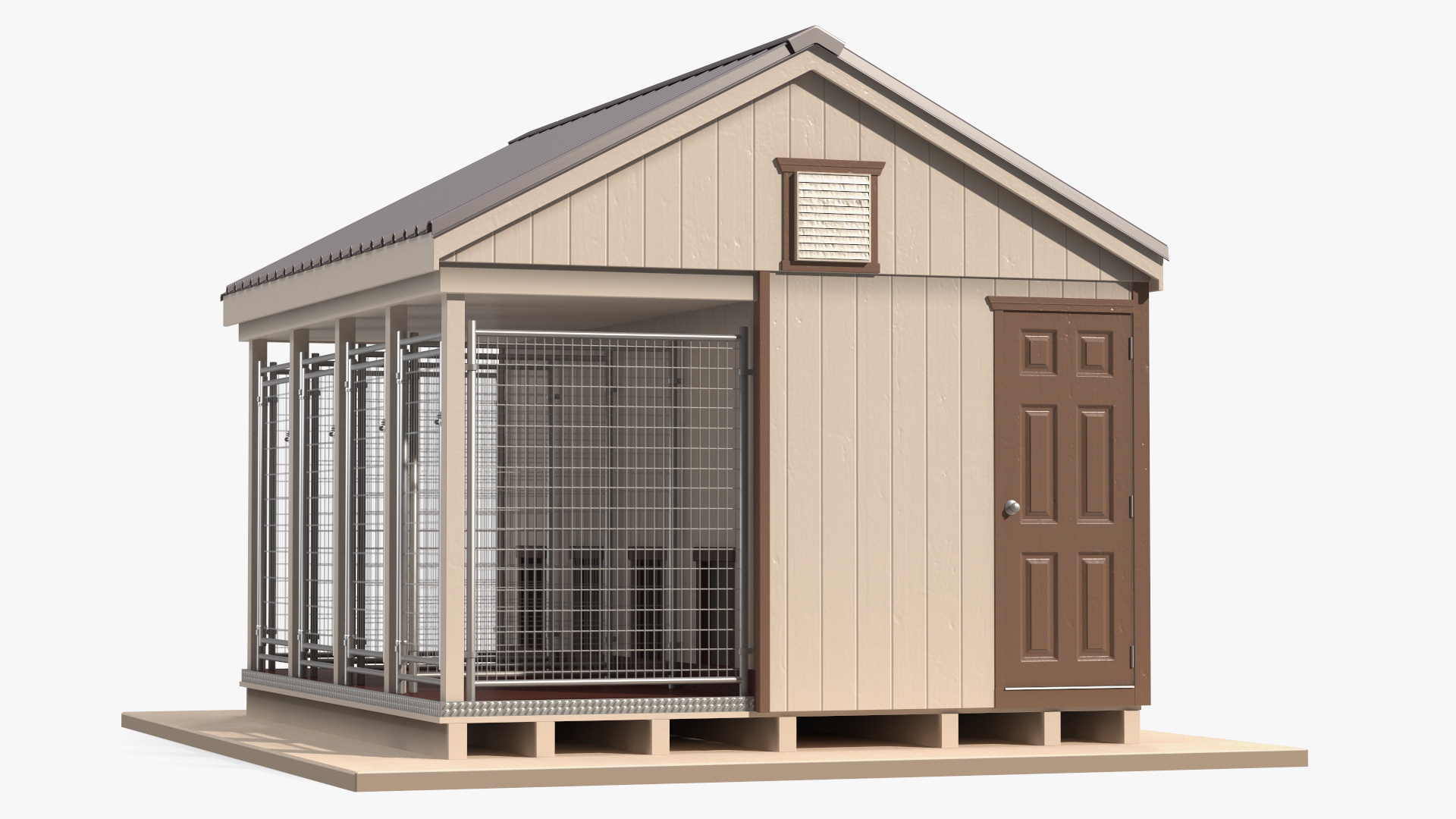 3D Commercial Dog Kennel