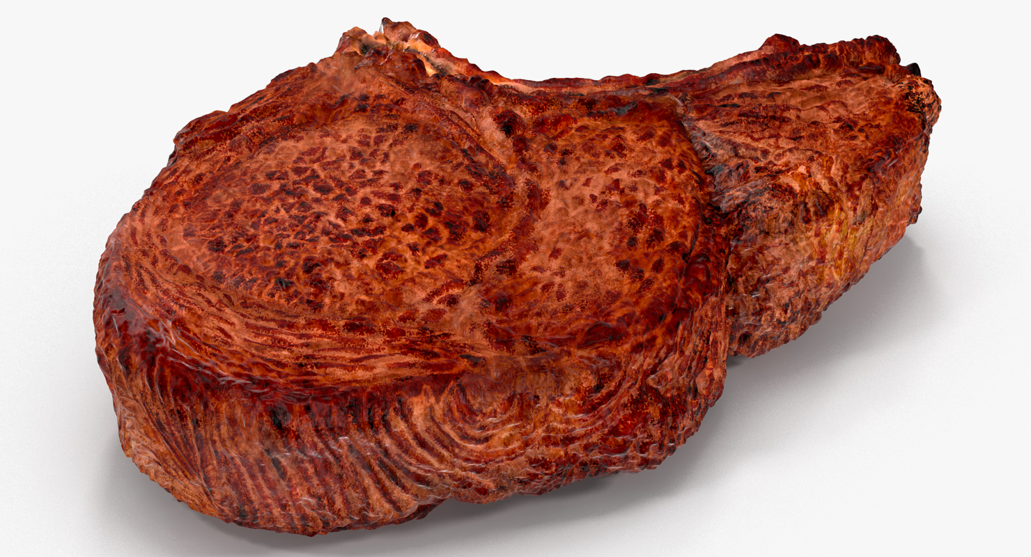 Smoked Bone In Ribeye Steak 3D