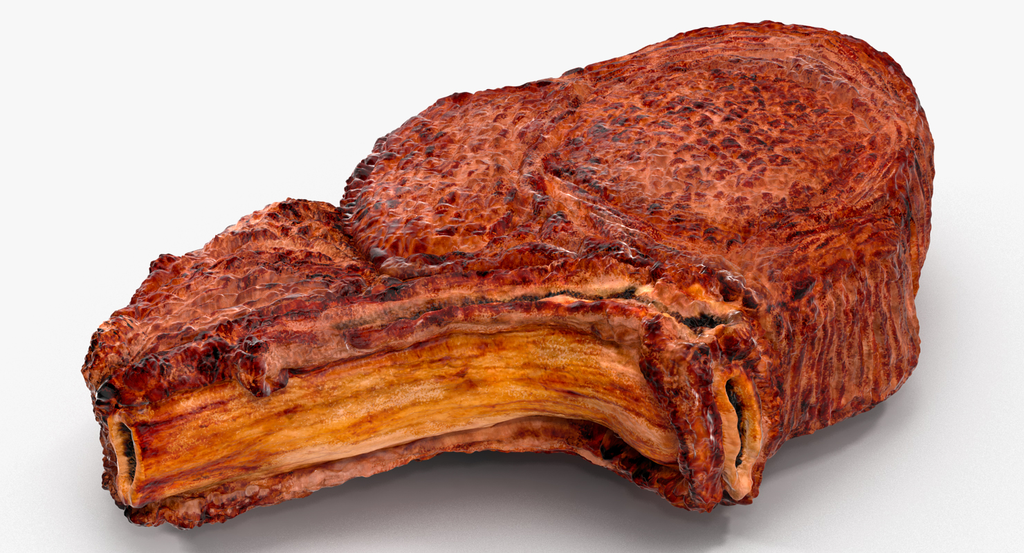 Smoked Bone In Ribeye Steak 3D