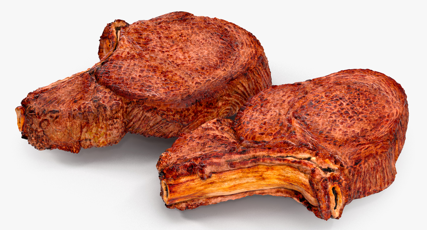 Smoked Bone In Ribeye Steak 3D