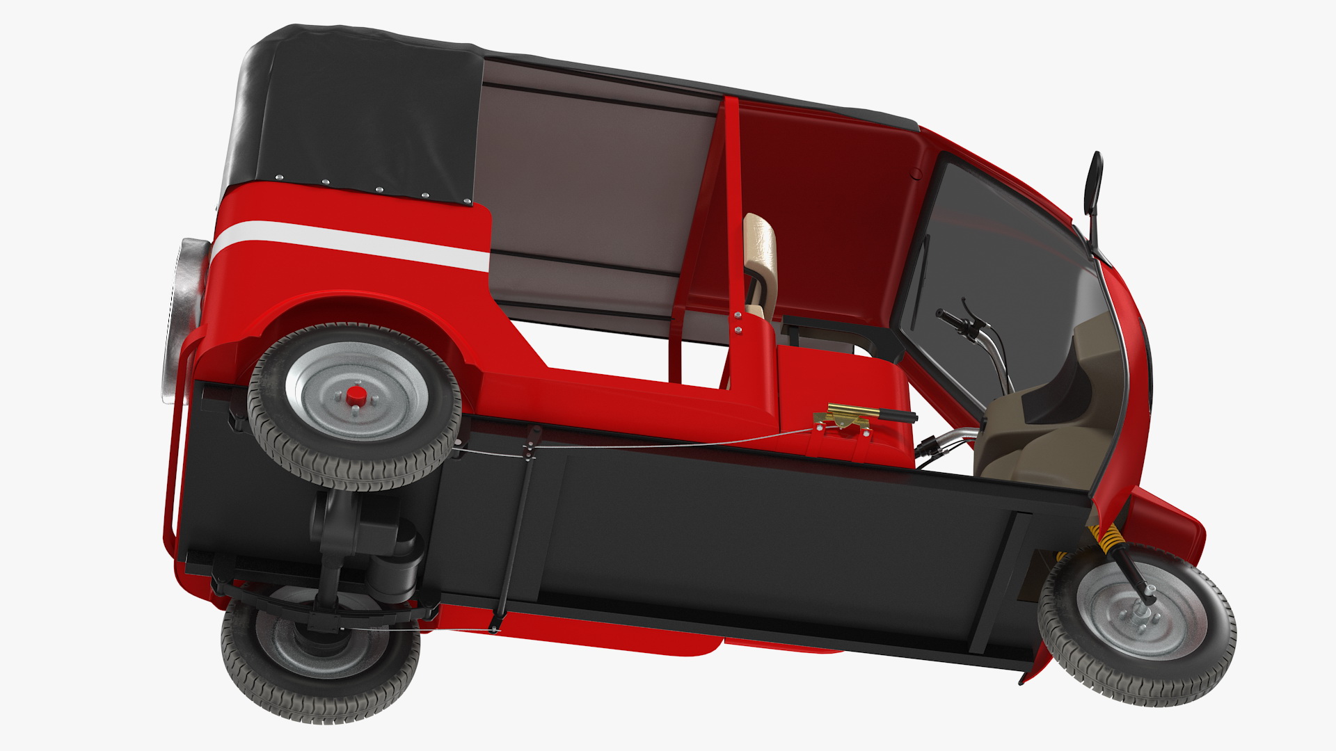 3D Electric Passenger Tricycle Rickshaw