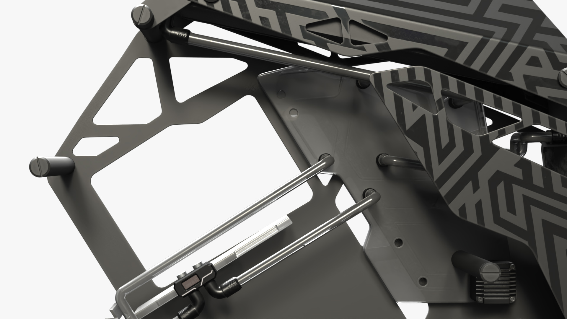 Modern Gaming PC Case Empty 3D