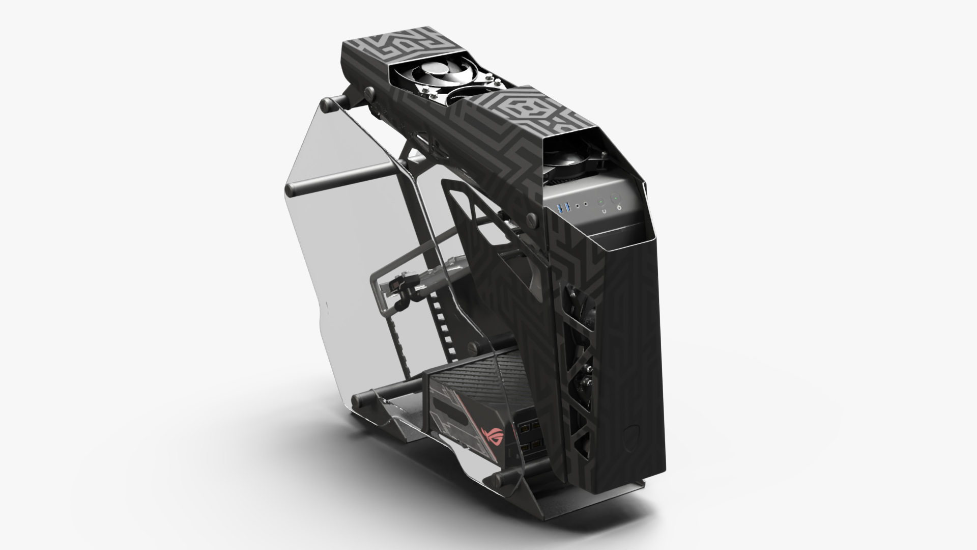 Modern Gaming PC Case Empty 3D