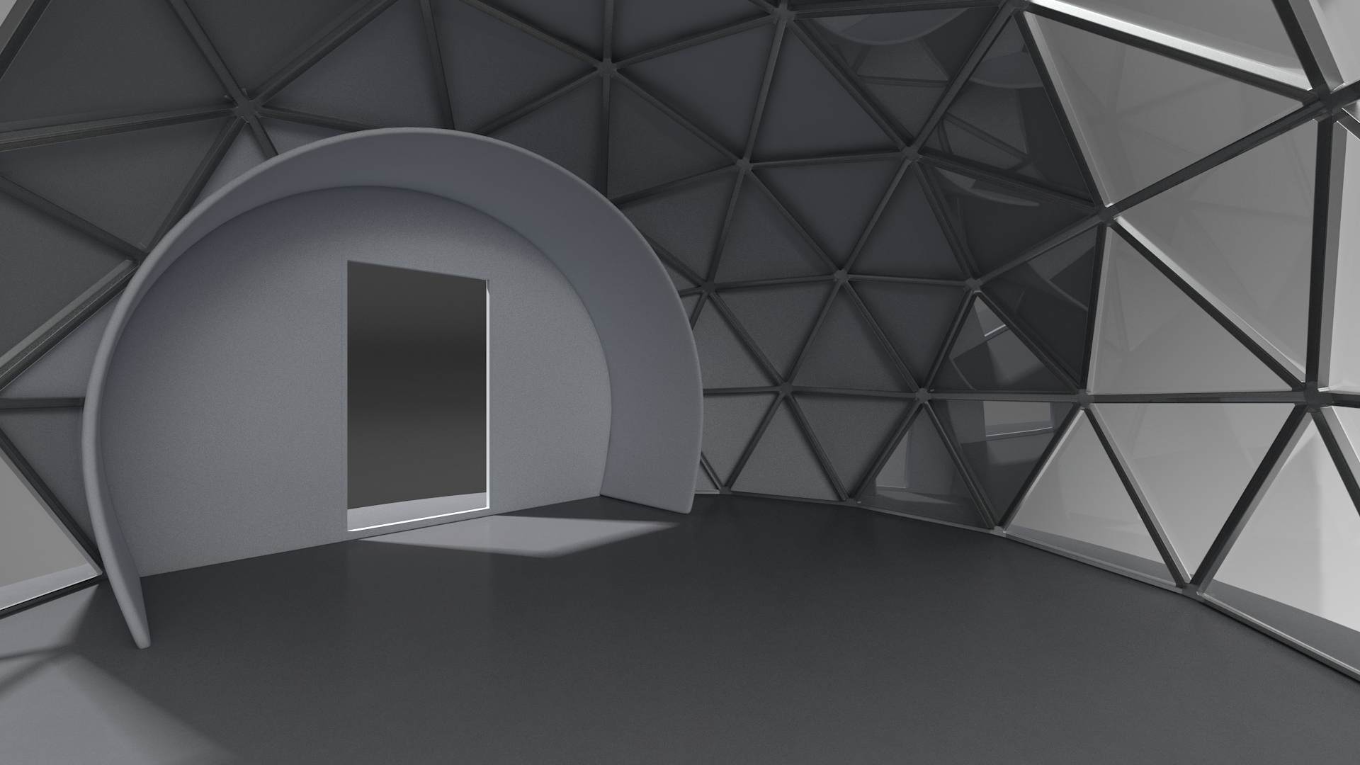 Glamping Geodesic Dome Tent 3D