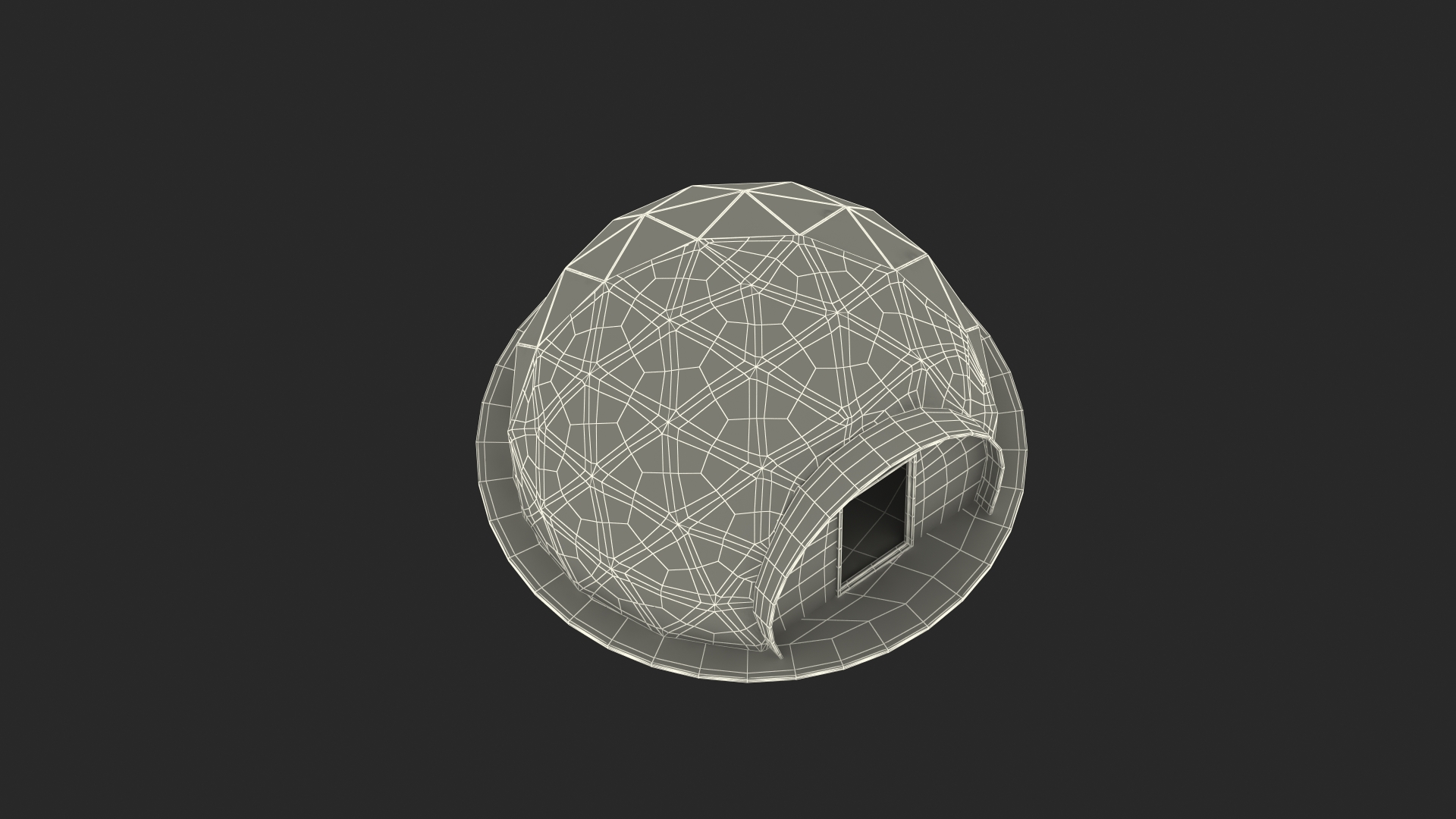 Glamping Geodesic Dome Tent 3D