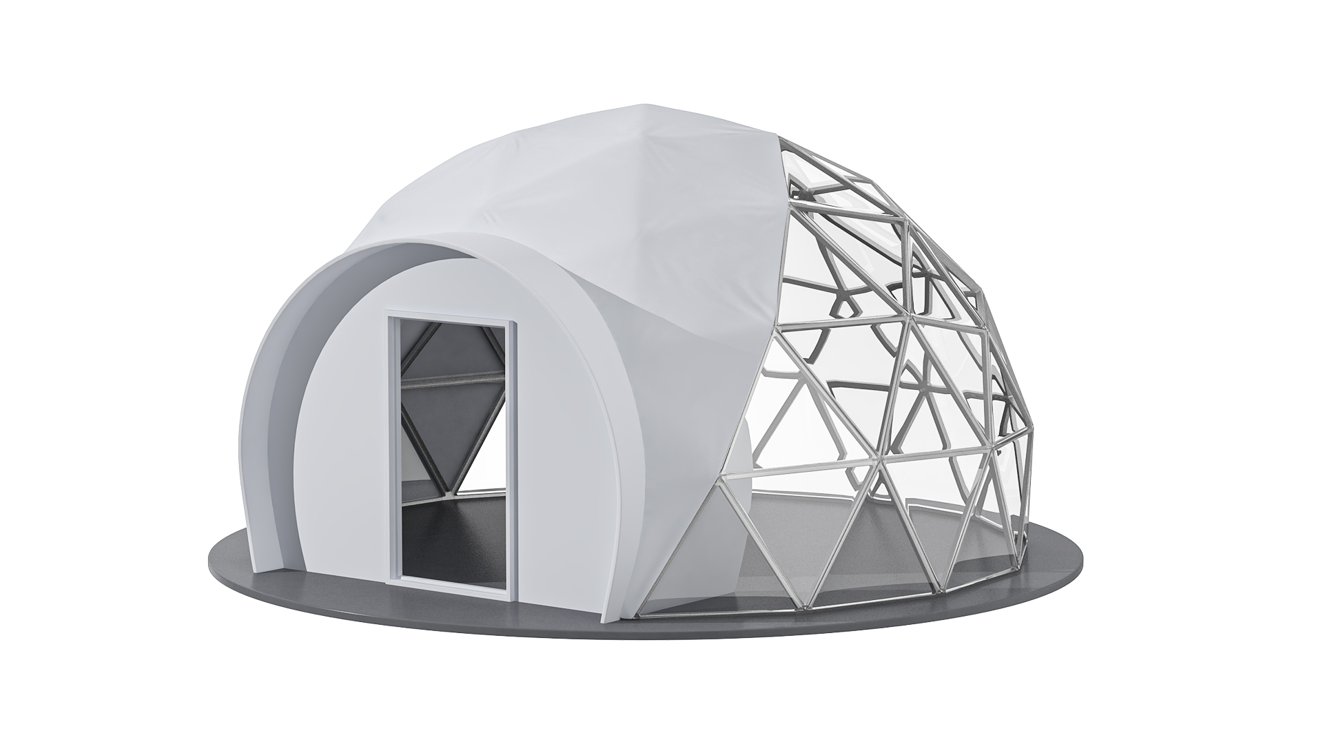 Glamping Geodesic Dome Tent 3D