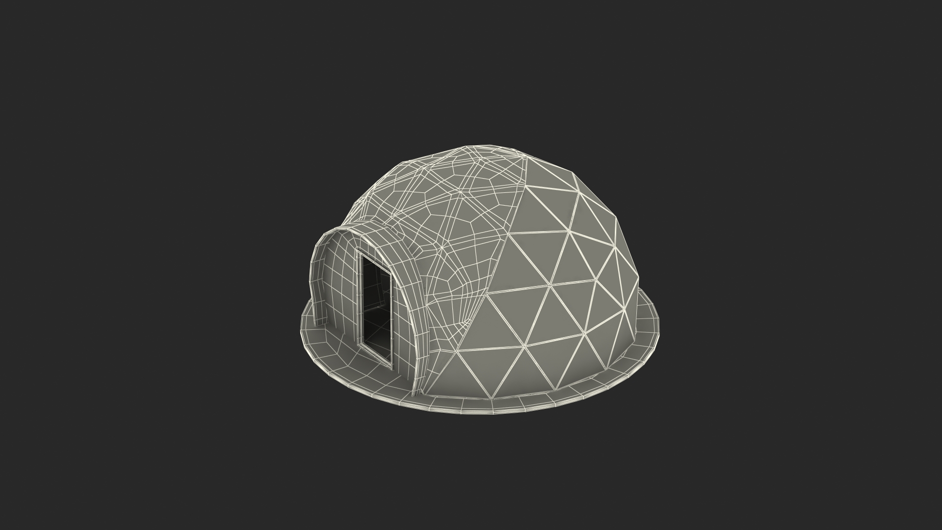 Glamping Geodesic Dome Tent 3D