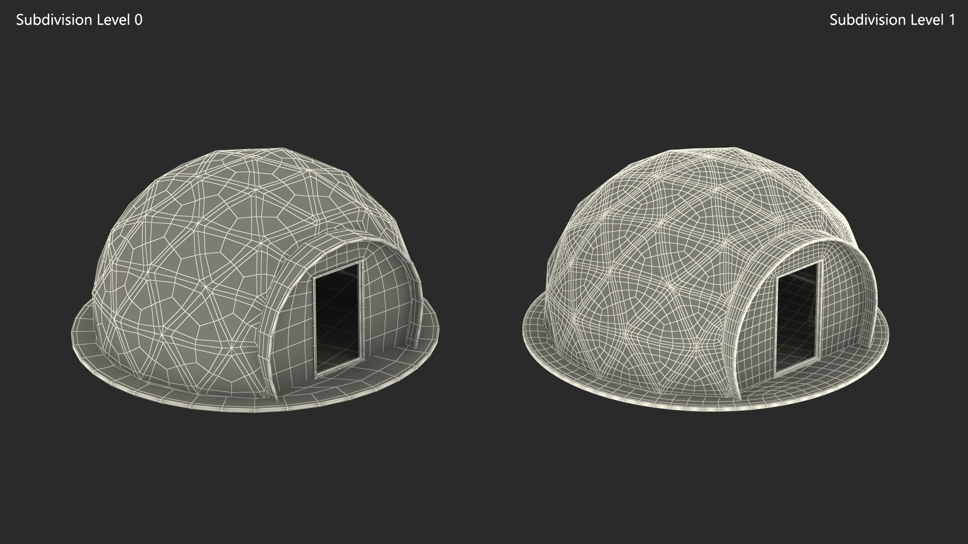 Glamping Geodesic Dome Tent 3D