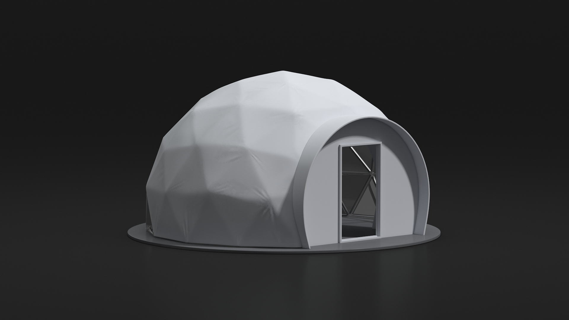Glamping Geodesic Dome Tent 3D