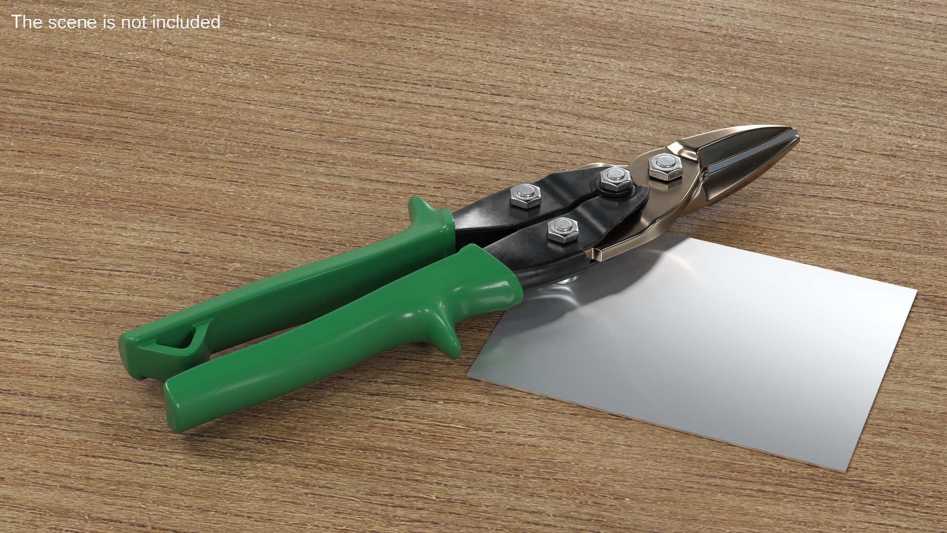 3D model Aviation Snips Green