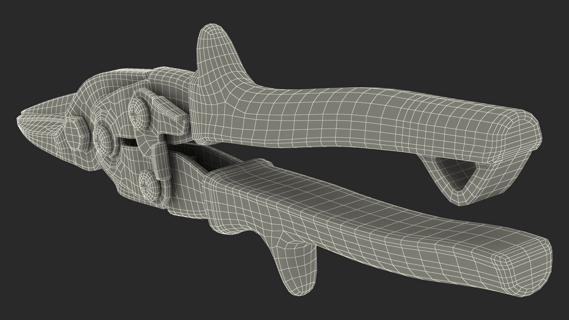 3D model Aviation Snips Green