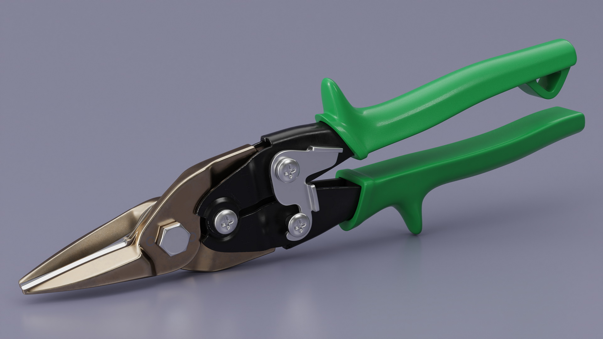 3D model Aviation Snips Green