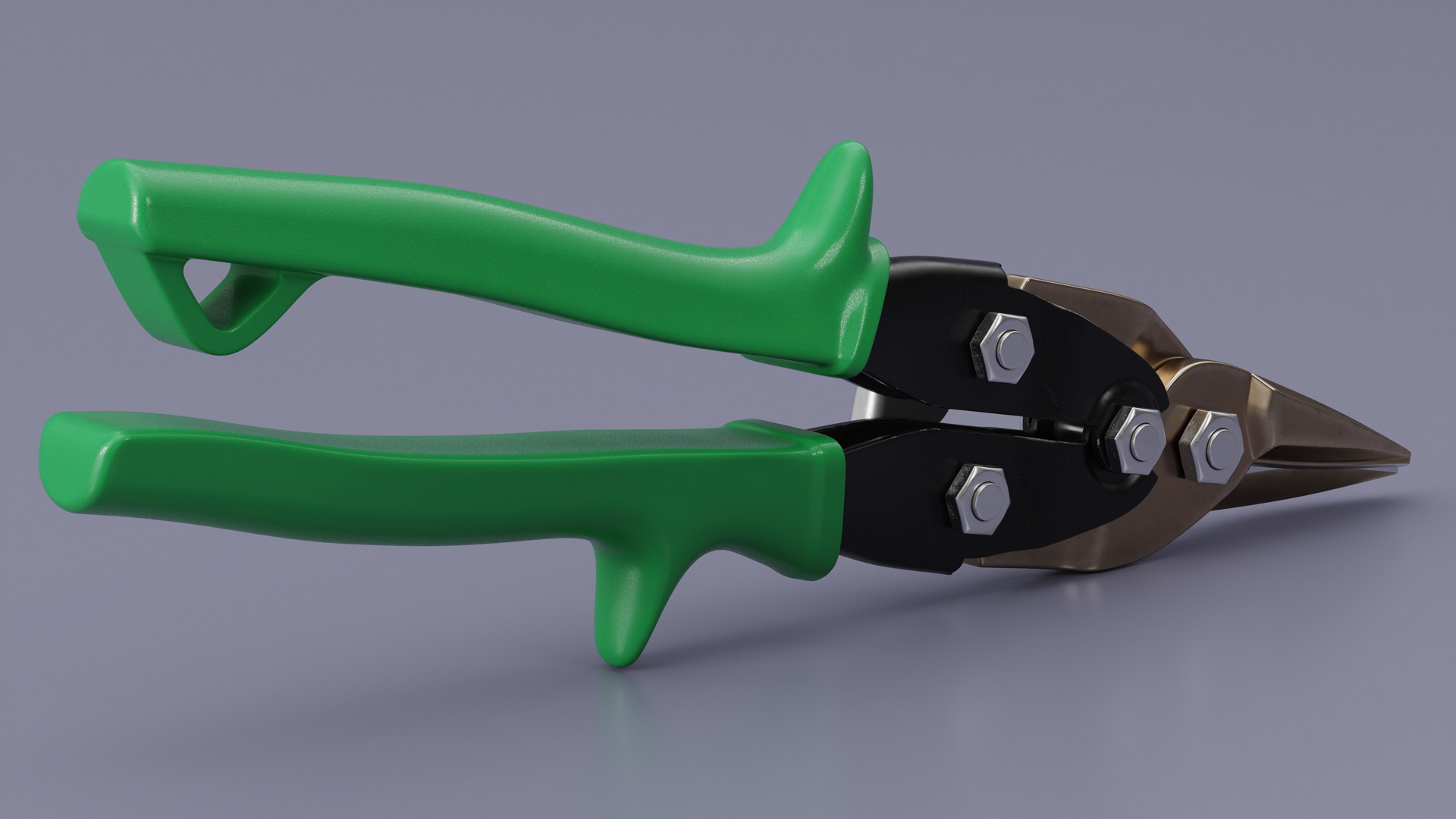 3D model Aviation Snips Green