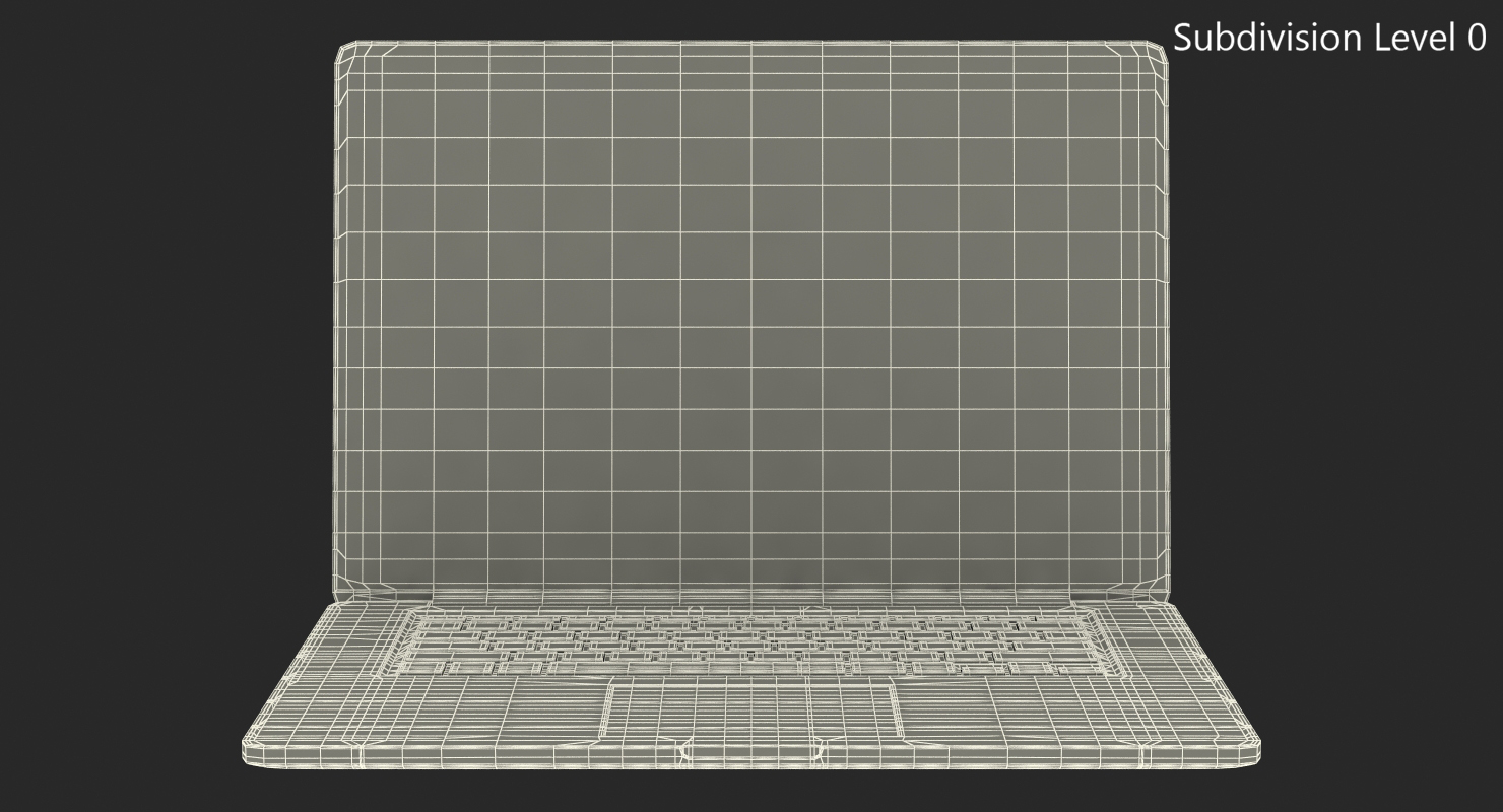 Generic Thin Laptop 3D model