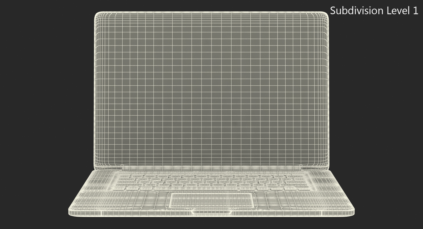 Generic Thin Laptop 3D model