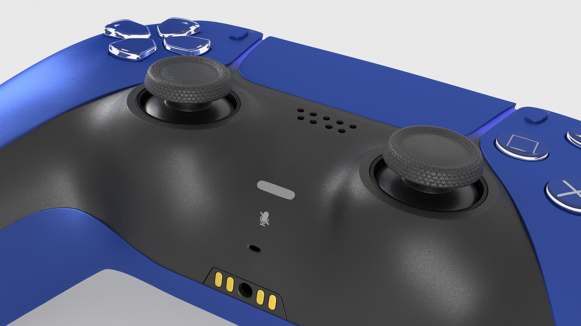 3D Sony PS5 Digital Console Slim Cobalt Blue